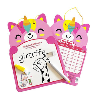 Animal Design Write and Wipe Board for Kids (1pc)