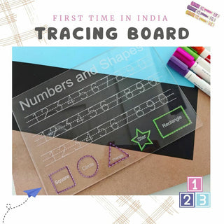 Reusable Numbers & Shapes Tracing Board