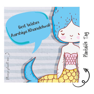 Plantable Gift Tag - Mermaid (24 pcs) (PREPAID ONLY)