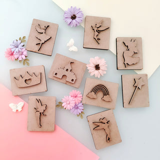 Fairy Theme Dough Stamp Set of 9