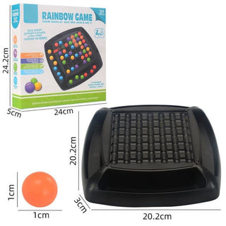 Rainbow Bead Game for Kids Puzzle Magic Chess Board Game Rainbow Ball Matching Game (outer Box slightly damage )