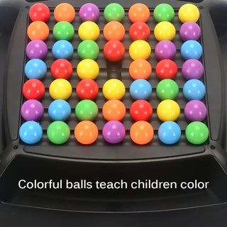 Rainbow Bead Game for Kids Puzzle Magic Chess Board Game Rainbow Ball Matching Game (outer Box slightly damage )