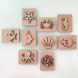 Ocean Play Dough Stamp Set of 9