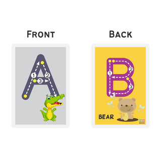 Uppercase ABC rewritable Flashcards / Tracing mats