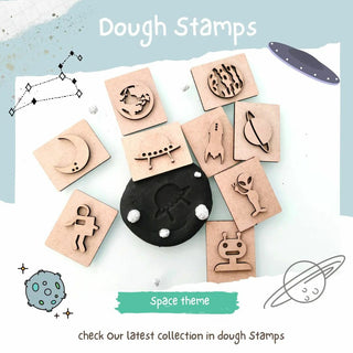 Space Theme Play Dough Stamp Set of 9