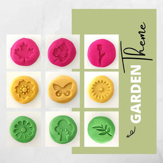 Garden Play Dough Stamp Set of 9