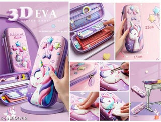 Cute Dino/ Space/ Unicorn/ Rabbit Pencil Hard Case Pouch