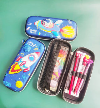 Cute Dino/ Space/ Unicorn/ Rabbit Pencil Hard Case Pouch