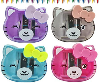 Cute Stylish Kitty Face Sharpener (Random Color) - 1 pc