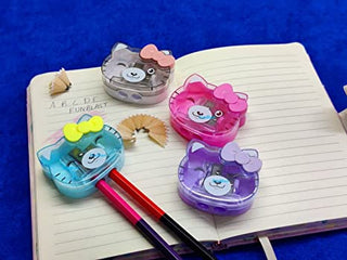 Cute Stylish Kitty Face Sharpener (Random Color) - 1 pc