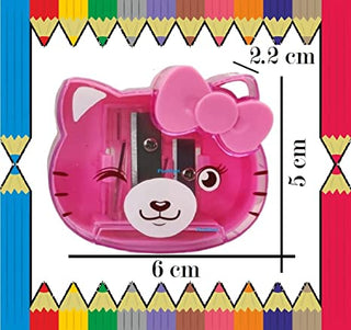 Cute Stylish Kitty Face Sharpener (Random Color) - 1 pc