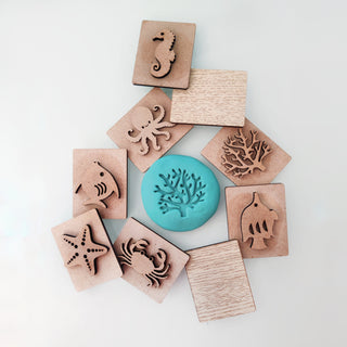 Ocean Play Dough Stamp Set of 9