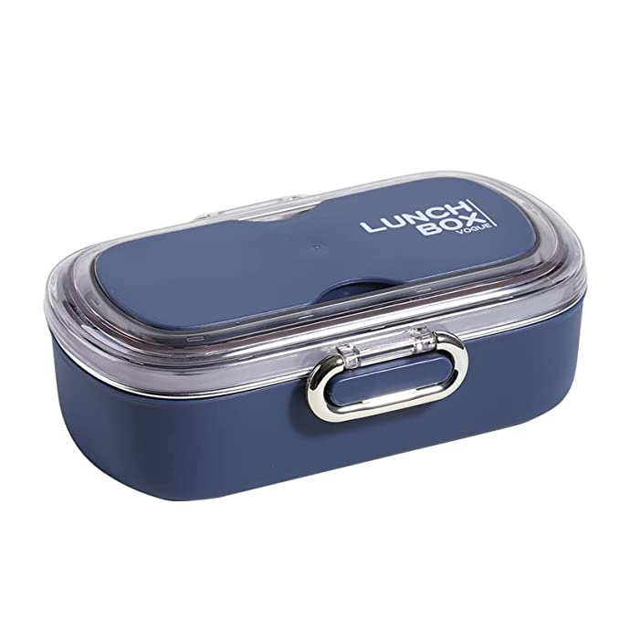 Leak-Proof 2-Compartment 800ml Lunch Box: Fresh, Portable, and Conveni