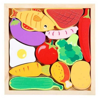 Wooden Educational Matching Stacking Baby Puzzle Board Toy Gift