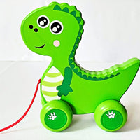 Wooden Pull Along Toy(Non Toxic Toys for Kids, Multi Color, Animal Pull Toys, Pull Toys)