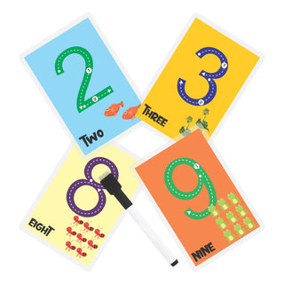 Numbers Rewritable Flashcards / Tracing Mats