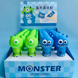 Cute Monster Head Theme Glue Stick for Kids (Random Color)