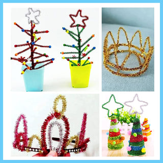 Multicolour Chenille Stems for Decoration - 100pcs