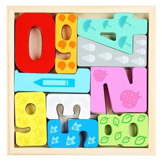 Wooden Educational Matching Stacking Baby Puzzle Board Toy Gift