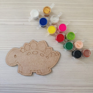 Dino Theme DIY Fridge Magnets Color Art Kit