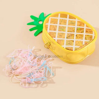 Cute Pineapple/Strawberry Transparent Coin Pouch for Kids