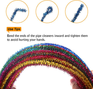 Multicolour Chenille Stems for Decoration - 100pcs