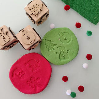 Christmas Play Dough Stamp Cube (One Set of Cube)