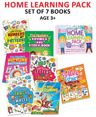 An Amazing Set of Home Learning Books For Kids Age 3+ (Pack of 7)