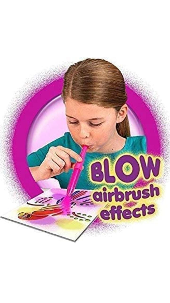 BLOPENS COLORING WITH AIR COLOR CHANGING MARKERS /AIRBRUSH SUPER COOL!!