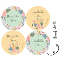 Round Water Proof Label - Bouquet (70 Pcs) (PREPAID ONLY)