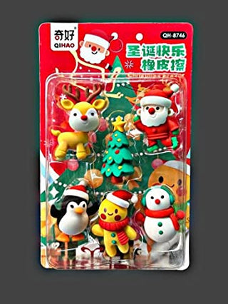 Christmas Theme Eraser Gift Set Pack of 6