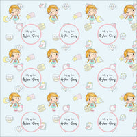 Personalised Wrapping Paper - Green Girl (10pcs) (PREPAID ONLY)