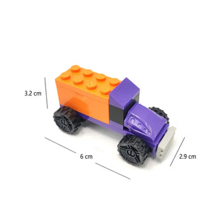 Cute Mini Truck Shape DIY Lego Pencil Sharpener Stationery for Kids (Random Colour)