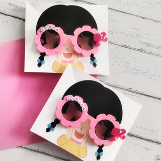 Barbie Theme Customized Name Sunglass (PREPAID ORDERS)