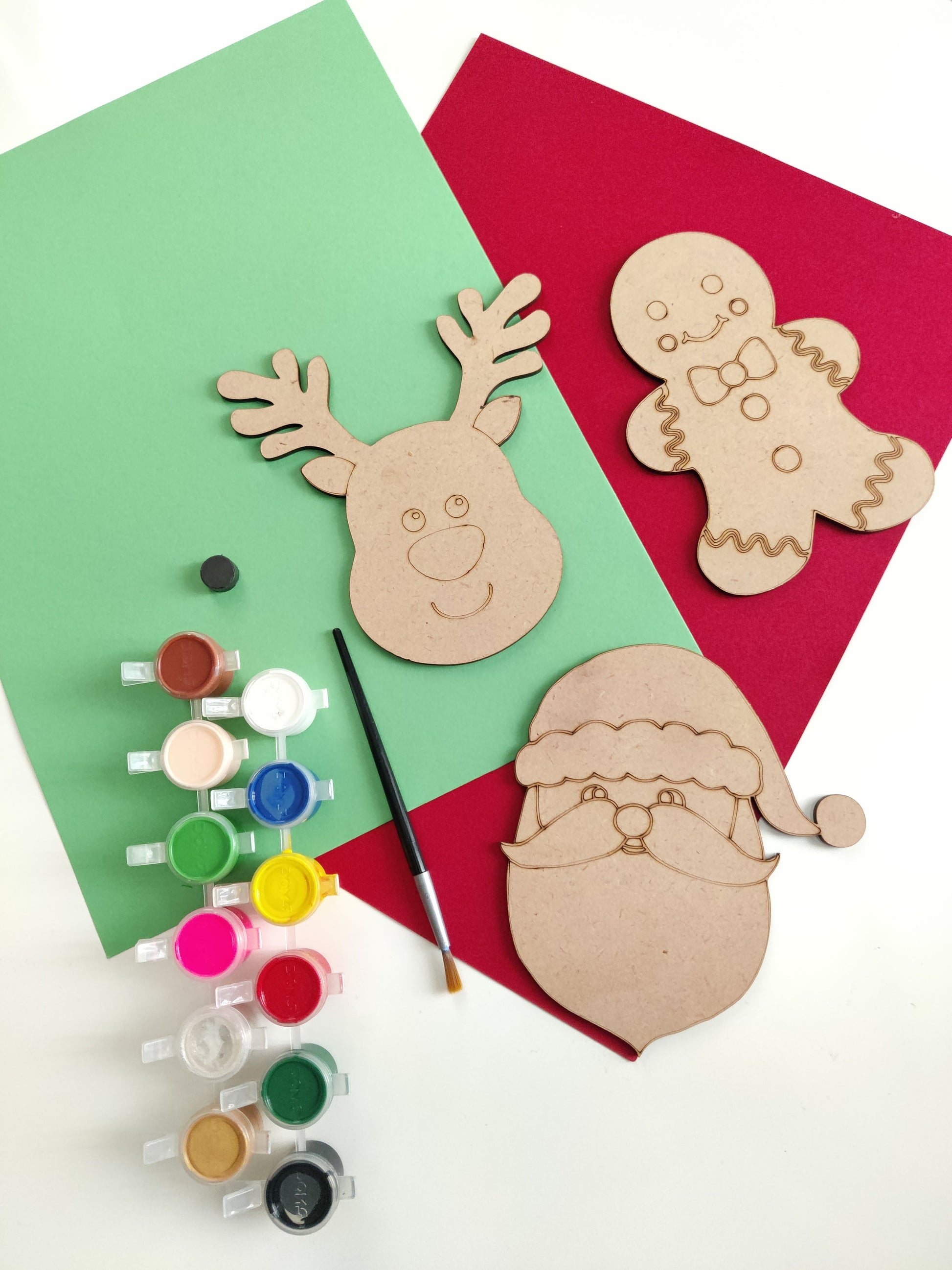 Christmas Magnet Paint Kit for Kids. Painted Christmas Magnets. – C & A  Engraving and Gifts
