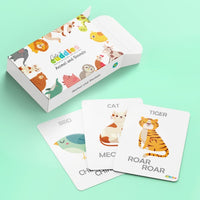 animal and sounds flashcard