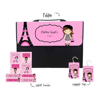 Folder Combo - Paris Girl [PREPAID ONLY]