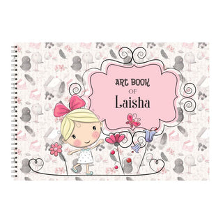 Personalised Sketchbook - Girl with Butterfly (PREPAID)