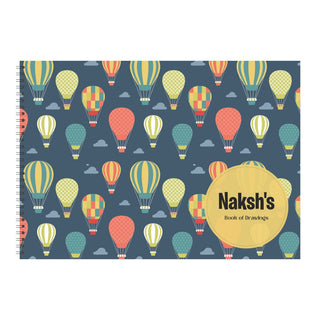 Personalised Sketchbook - Hot Air Balloon (PREPAID)