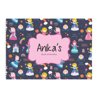 Personalised Sketchbook - Princess (PREPAID)