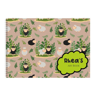 Personalised Sketchbook - Sheep (PREPAID)