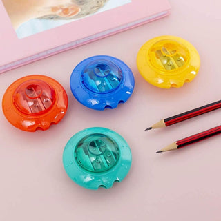 UFO Shape Dual Hole Sharpener 
- Pack of 2pcs