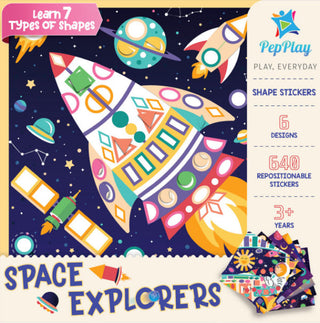 Educational Shape Stickers – Space Explorers