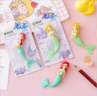 Beautiful Mermaid Ocean Princess Erasers 1pc