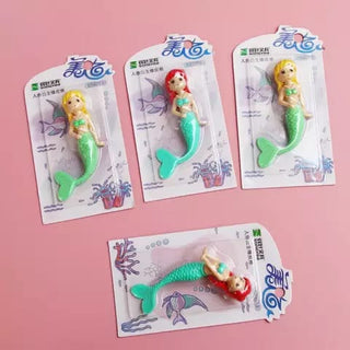 Beautiful Mermaid Ocean Princess Erasers 1pc