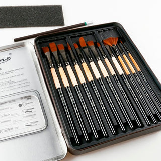 Artist Painting Brushes Set with Box - Multicolour