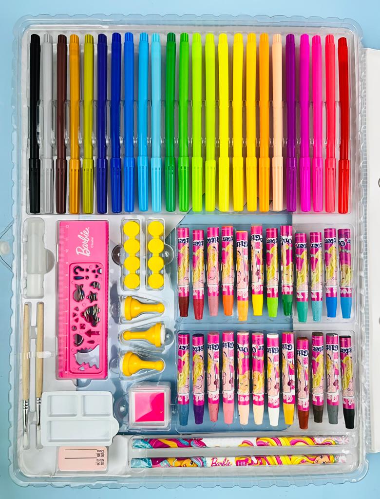 Exilom 128 Art Set, Portable Drawing Painting Art Supplies, Gifts for Kids  Girls Boys Teens Adults 6-8-9-12, Coloring Art Kit Gift Case: Crayons, Oil  Pastels,Colored Pencils, Watercolors case, Paper