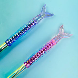 New Stylish Mermaid  Fountain Pen with Replaceable Ink Set For School Student ( Random Colour )