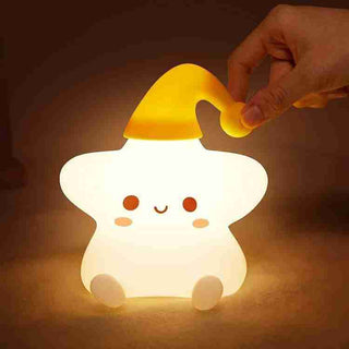 Cute Baby Night Light Silicone Squishy Soft Rechargeable Color Changing Portable  Lamp For Kids