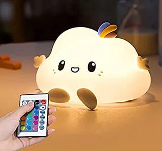 Cute Baby Night Light Silicone Squishy Soft Rechargeable Color Changing Portable  Lamp For Kids